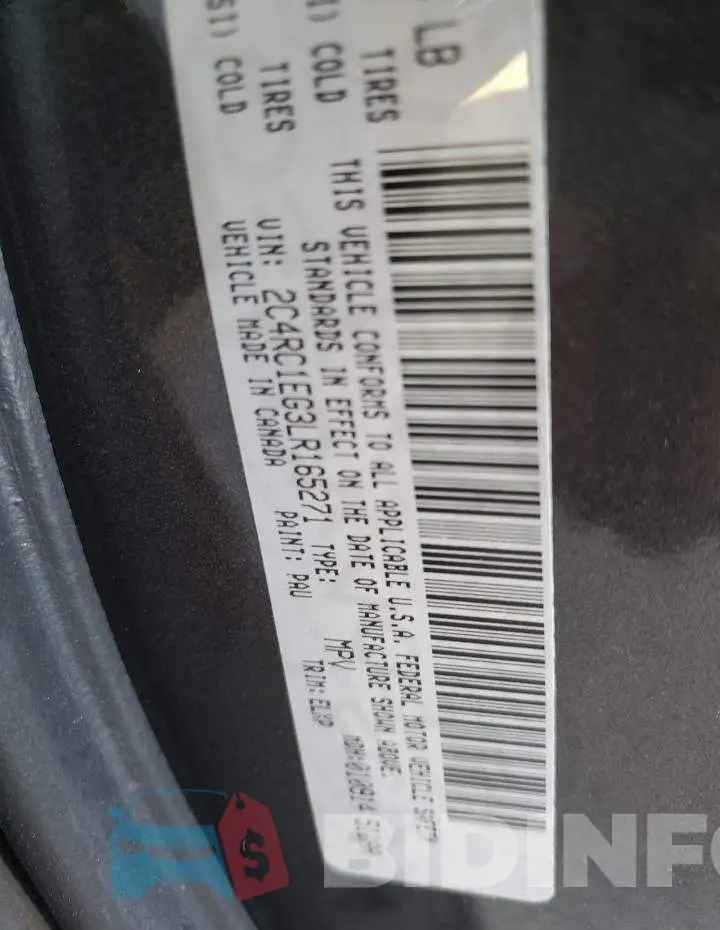 2C4RC1EG3LR165271 Photo# 13