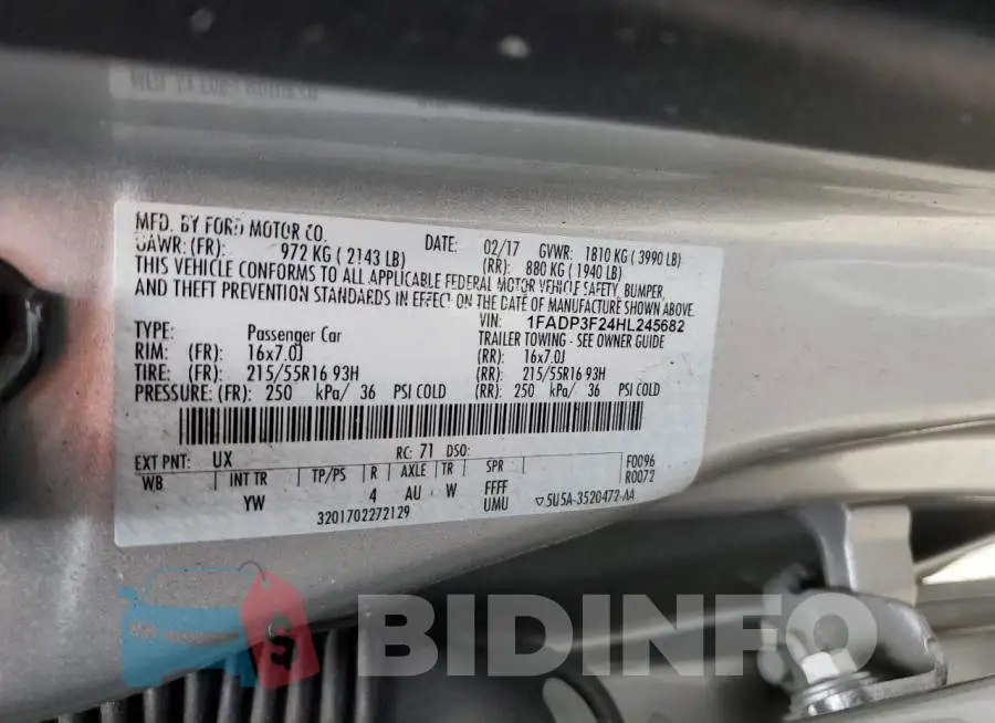 1FADP3F24HL245682 Photo# 12