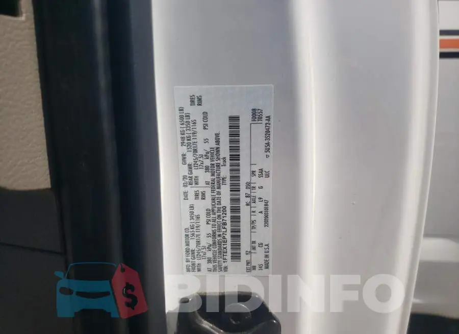 1FTEX1EP7LFB71200 Photo# 12