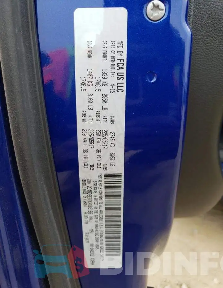 2C4RDGEG9KR683156 Photo# 12