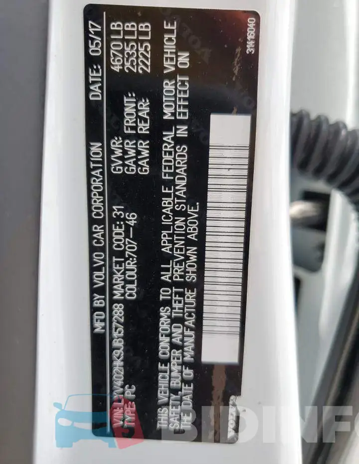 LYV402HK9JB157288 Photo# 12