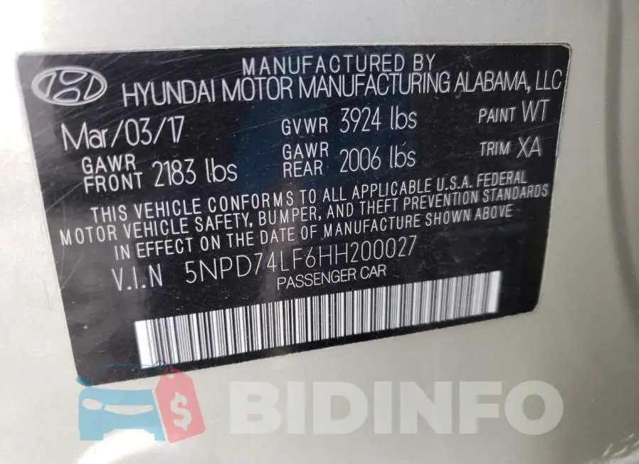 5NPD74LF6HH200027 Photo# 12