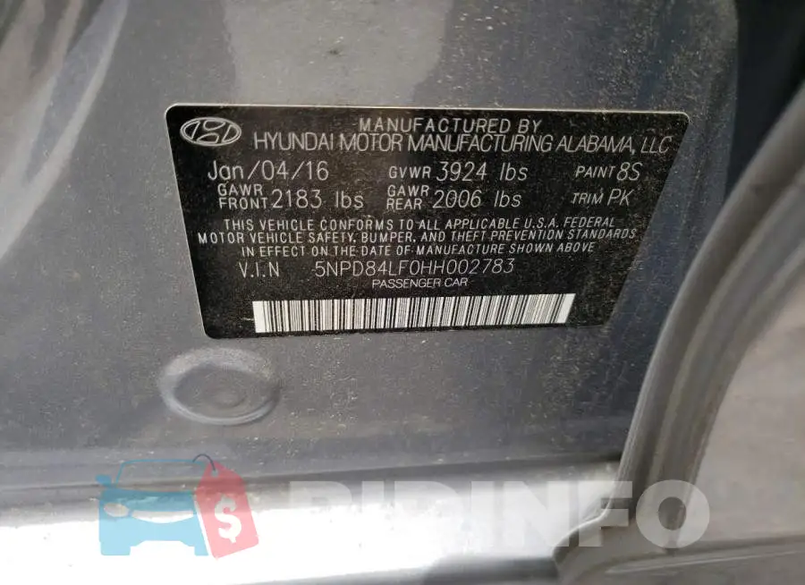 5NPD84LF0HH002783 Photo# 12