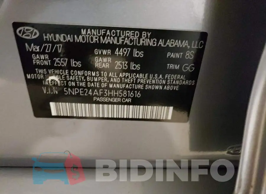 5NPE24AF3HH581616 Photo# 12
