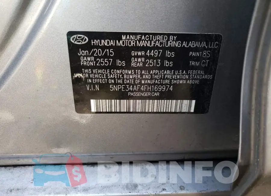 5NPE34AF4FH169974 Photo# 12