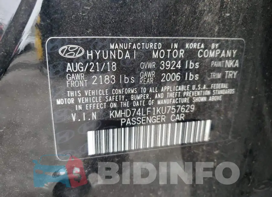 KMHD74LF1KU757629 Photo# 12