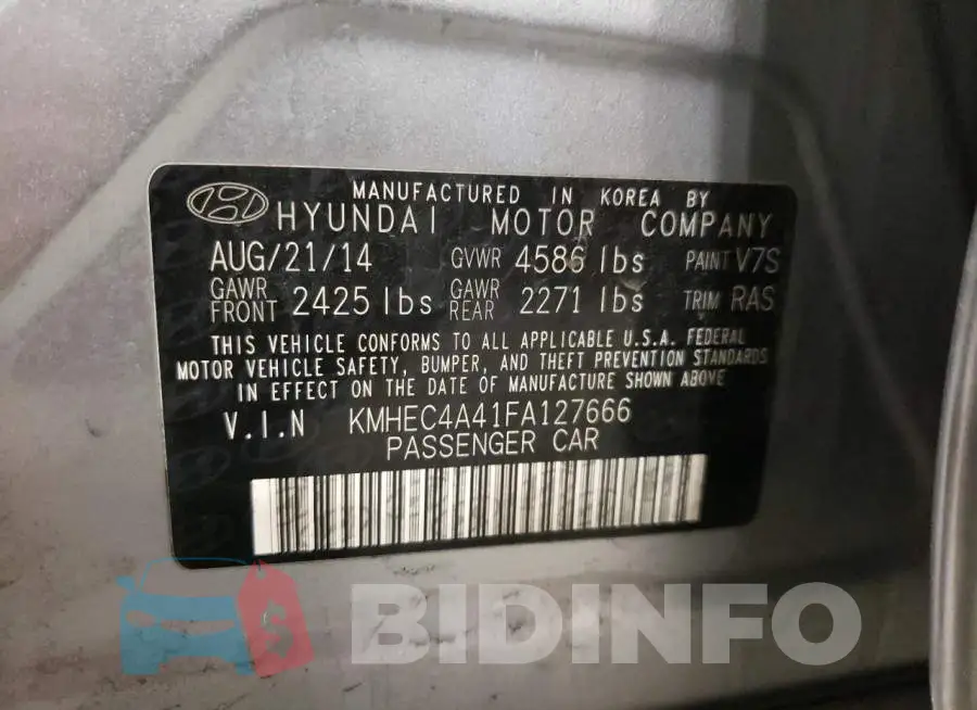KMHEC4A41FA127666 Photo# 12