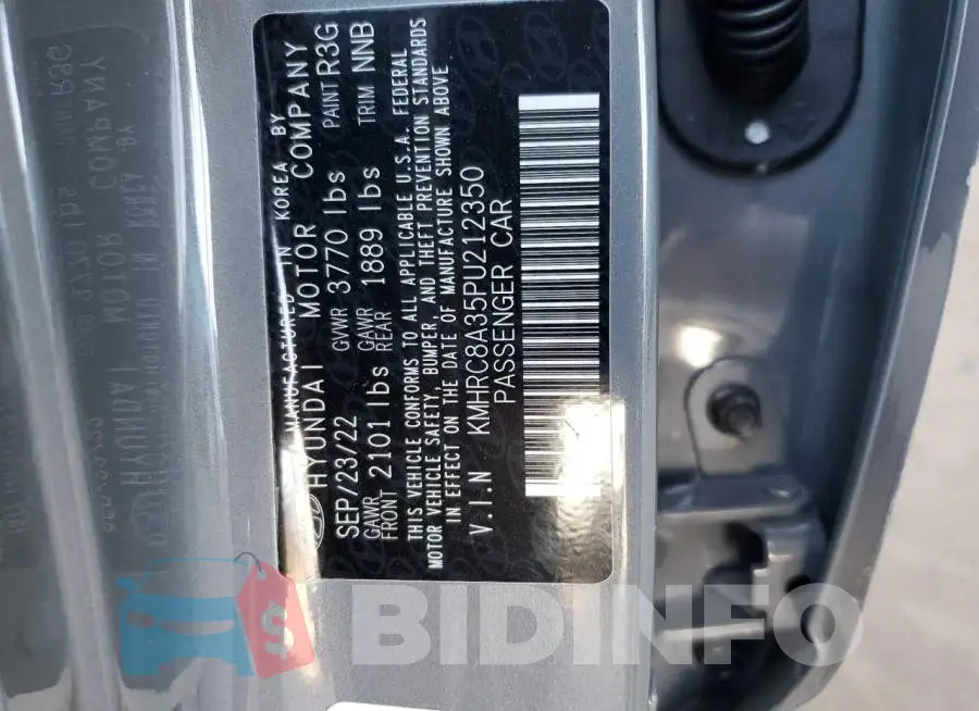 KMHRC8A35PU212350 Photo# 13