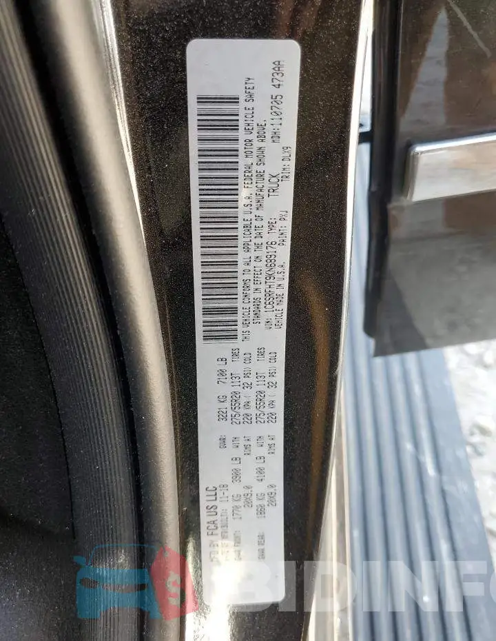 1C6SRFHT9KN689176 Photo# 12