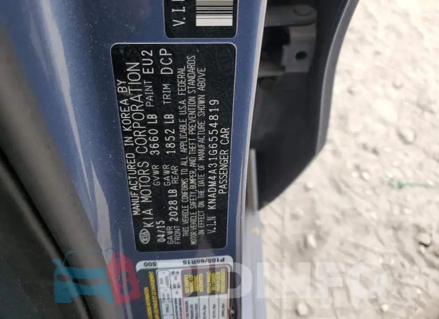 KNADM4A31G6554819 Photo# 12