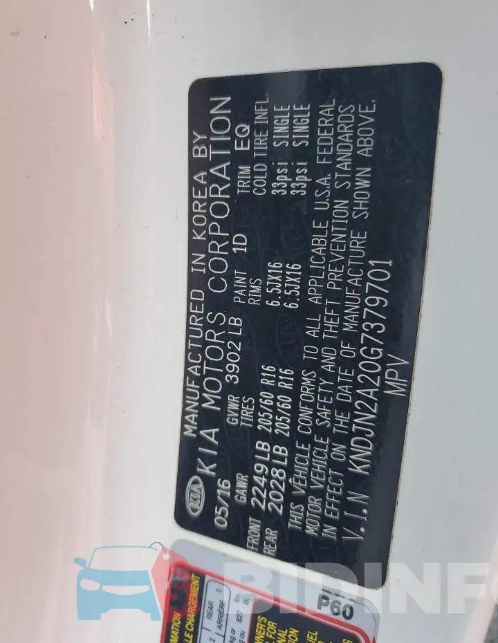 KNDJN2A20G7379701 Photo# 12