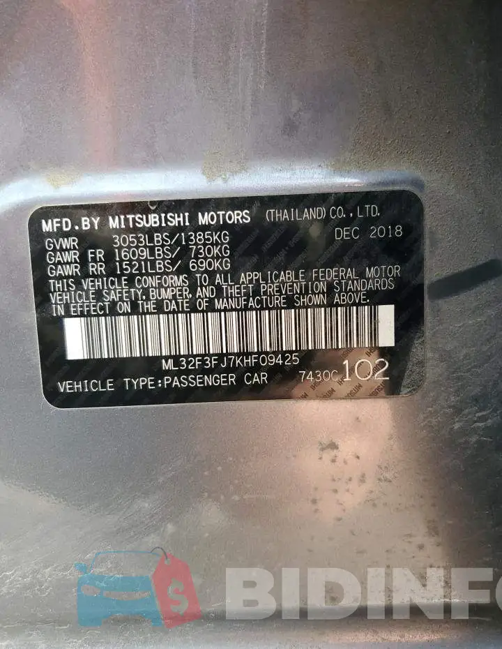 ML32F3FJ7KHF09425 Photo# 13
