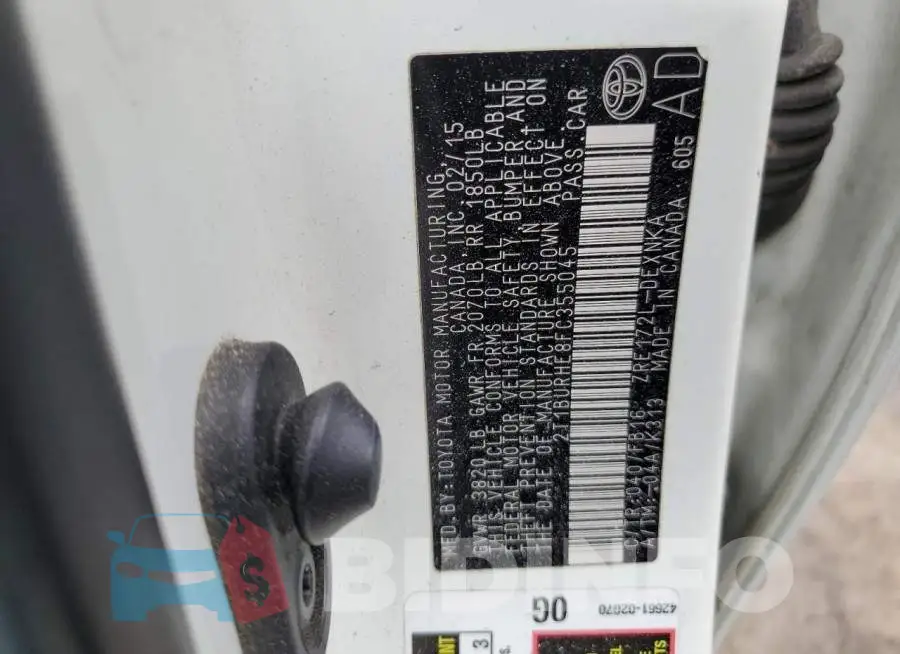 2T1BURHE8FC355045 Photo# 12
