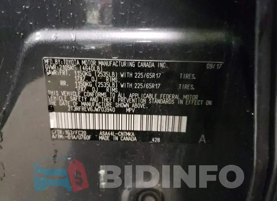 2T3RFREV6JW703940 Photo# 12