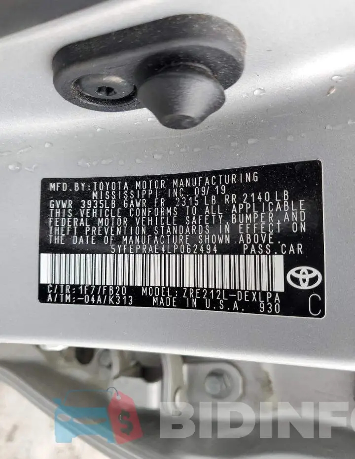 5YFEPRAE4LP062494 Photo# 12