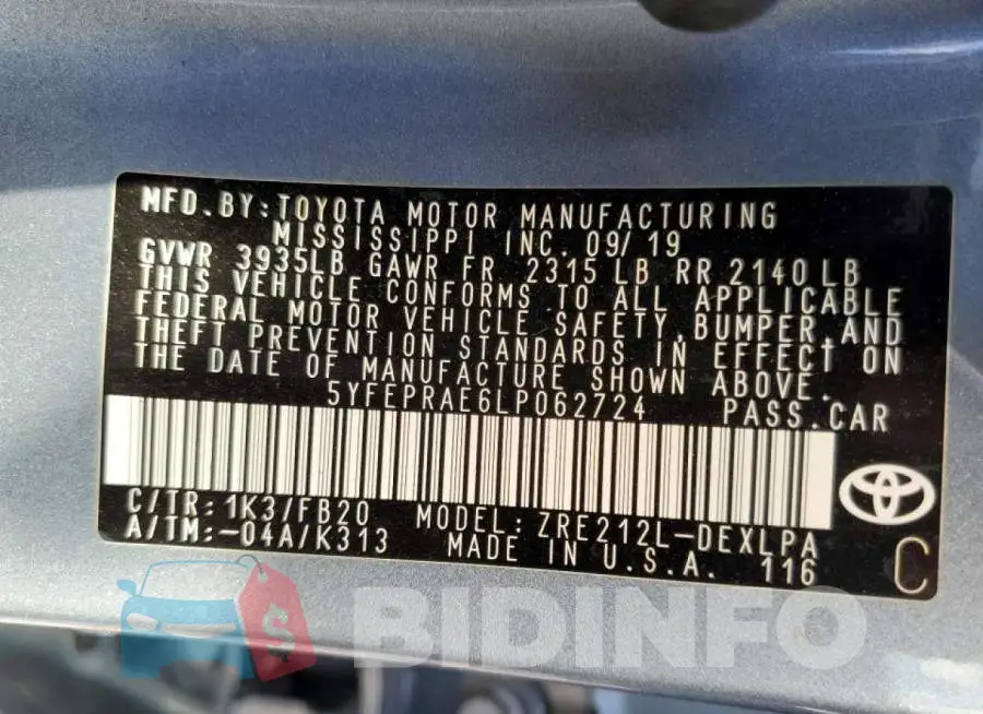 5YFEPRAE6LP062724 Photo# 10