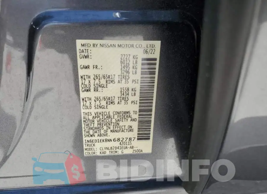1N6ED1EK8NN682787 Photo# 12