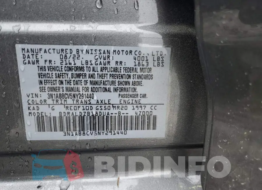3N1AB8CV5NY291440 Photo# 12