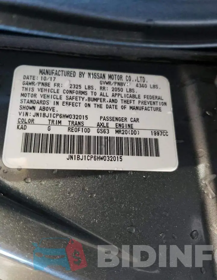 JN1BJ1CP6HW032015 Photo# 13