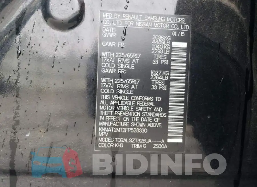 KNMAT2MT2FP528330 Photo# 13