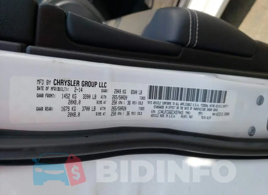 1C4RJFCG6EC437443 Photo# 13