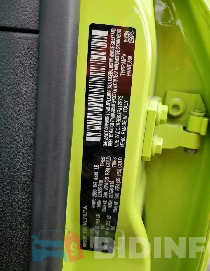 ZACCJBBB0JPJ12973 Photo# 12