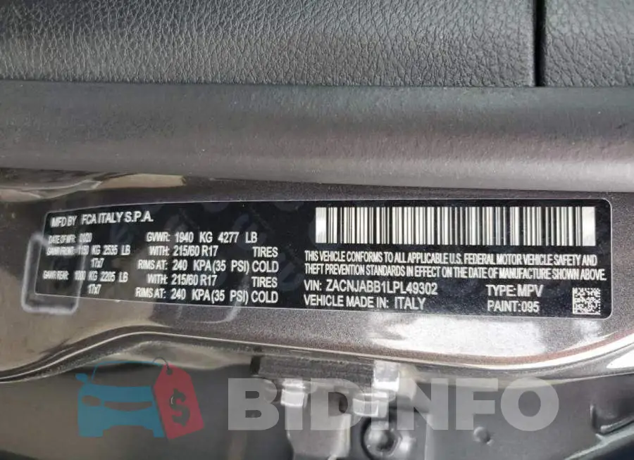 ZACNJABB1LPL49302 Photo# 12