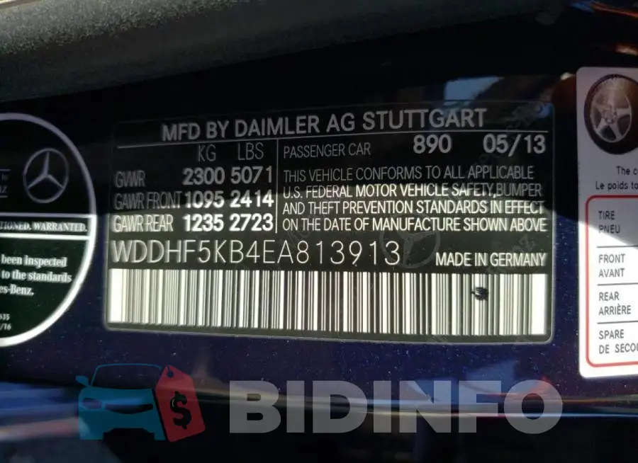 WDDHF5KB4EA813913 Photo# 12
