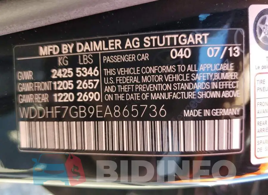 WDDHF7GB9EA865736 Photo# 10