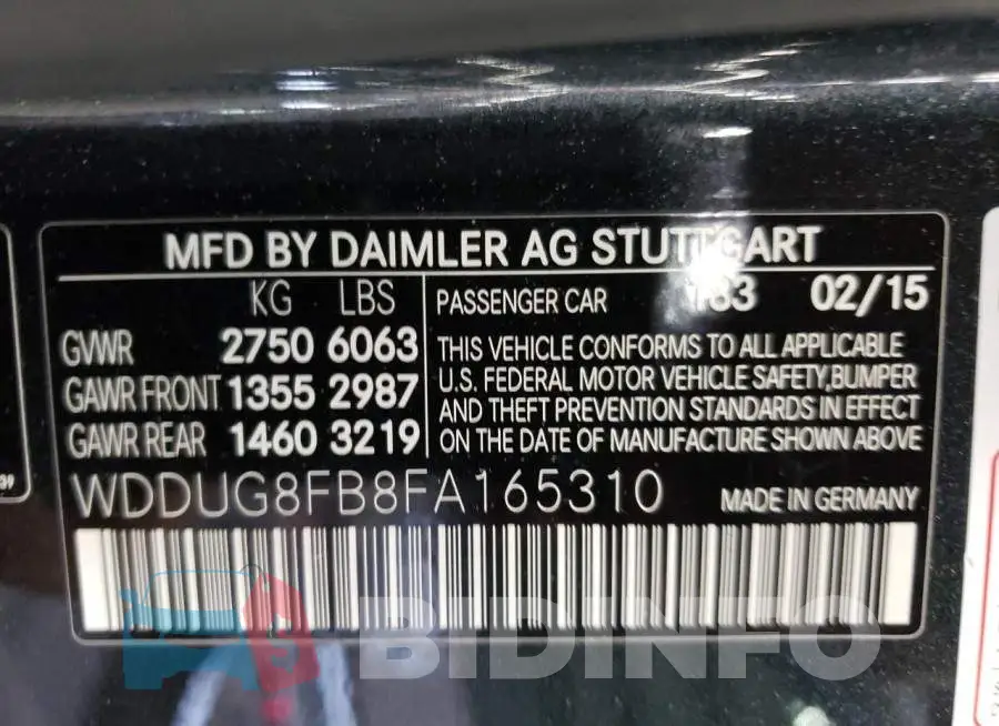 WDDUG8FB8FA165310 Photo# 12