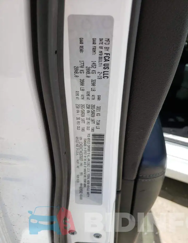 1C4SDHCTXKC676037 Photo# 13