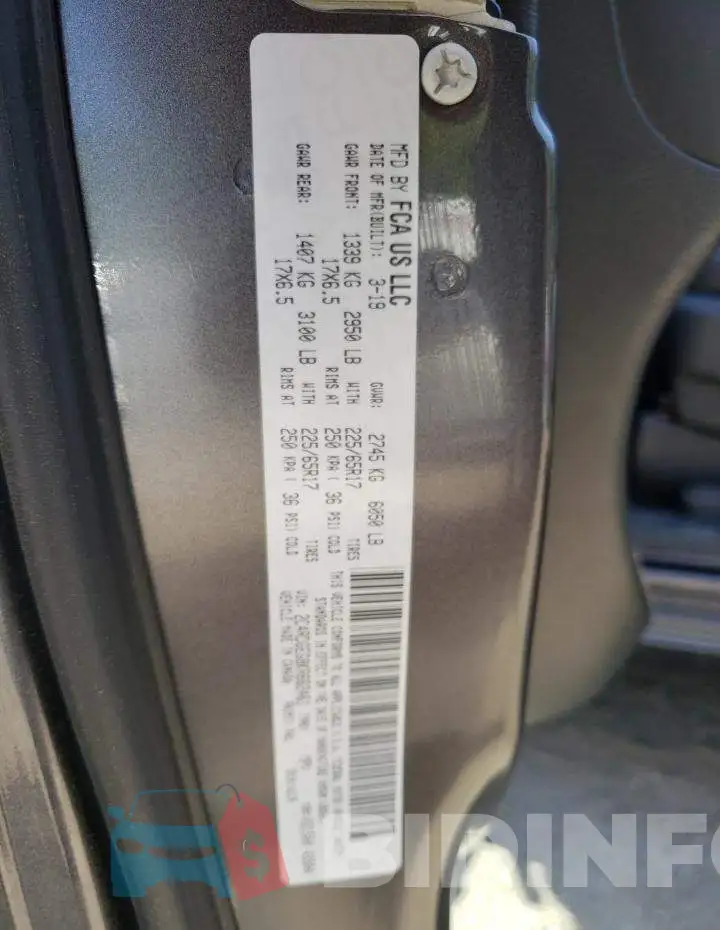 2C4RDGEG8KR662461 Photo# 13