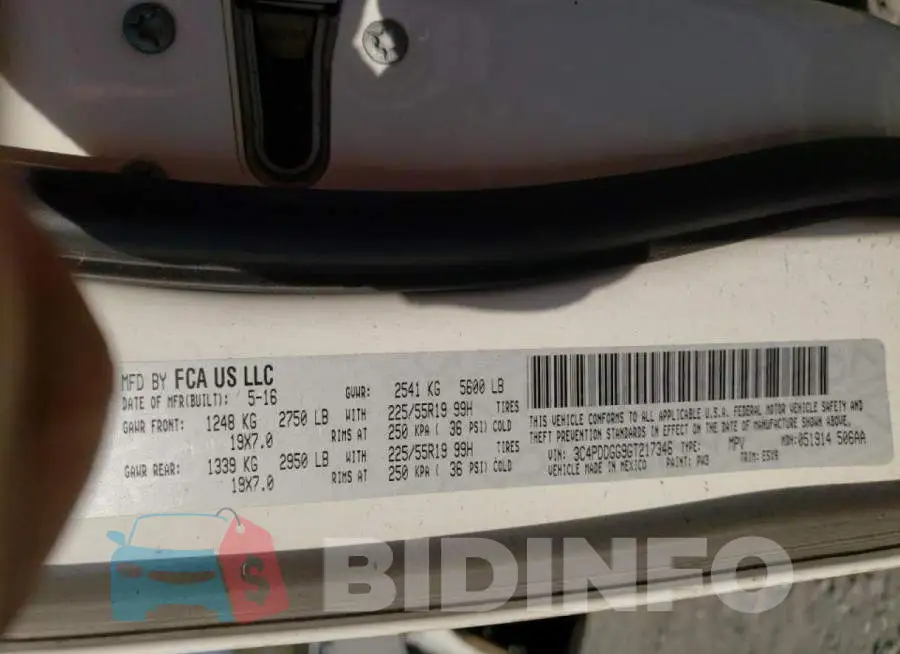 3C4PDDGG9GT217346 Photo# 13