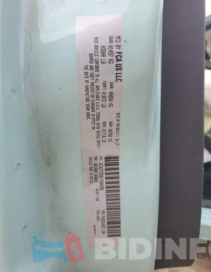 3C3CFFER3HT694336 Photo# 13
