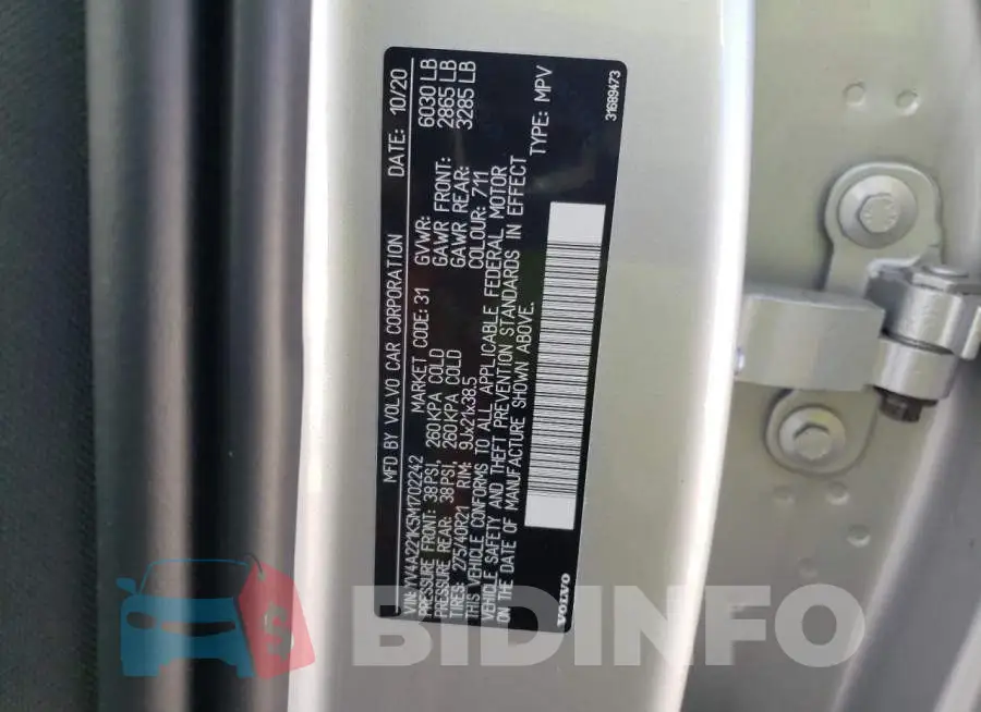 YV4A221K5M1702242 Photo# 13