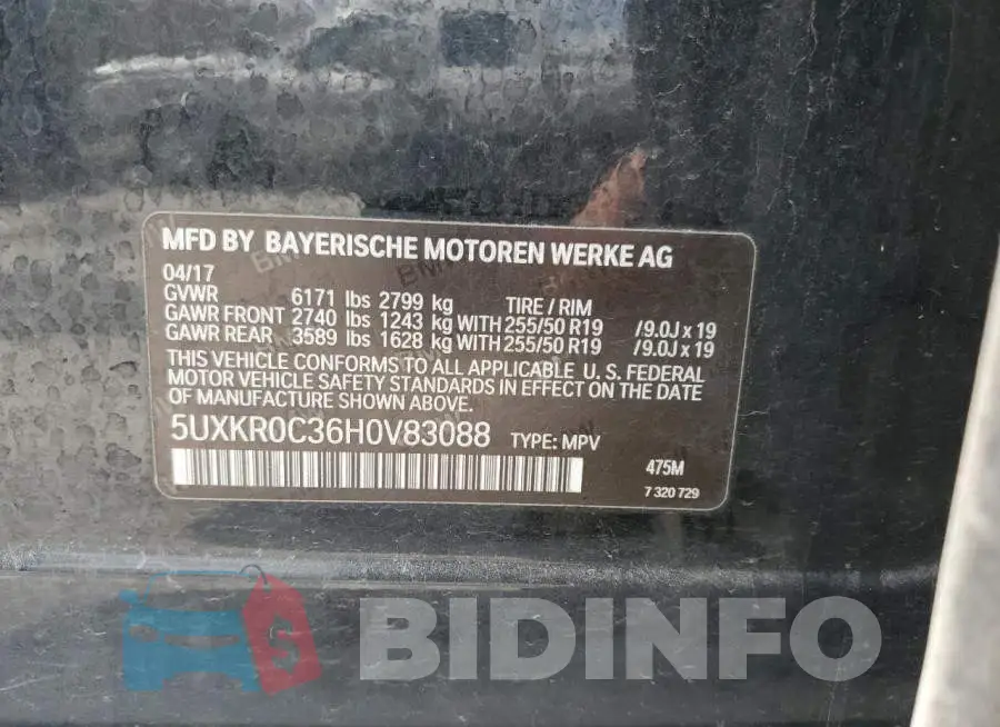 5UXKR0C36H0V83088 Photo# 13
