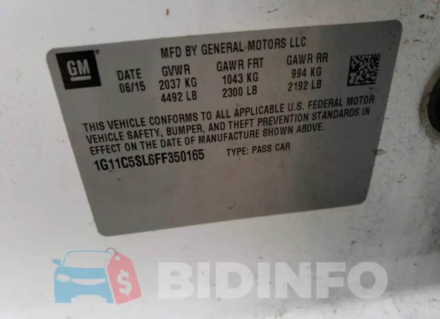 1G11C5SL6FF350165 Photo# 12