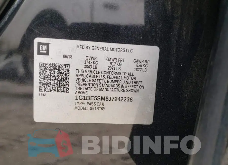 1G1BE5SM8J7242236 Photo# 12