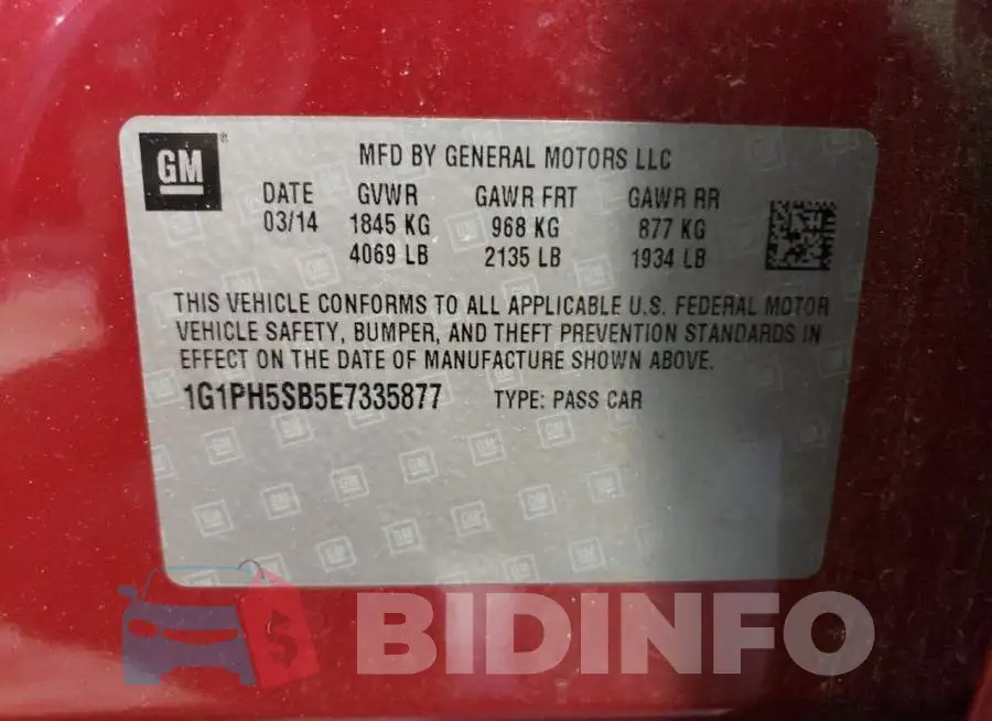 1G1PH5SB5E7335877 Photo# 12