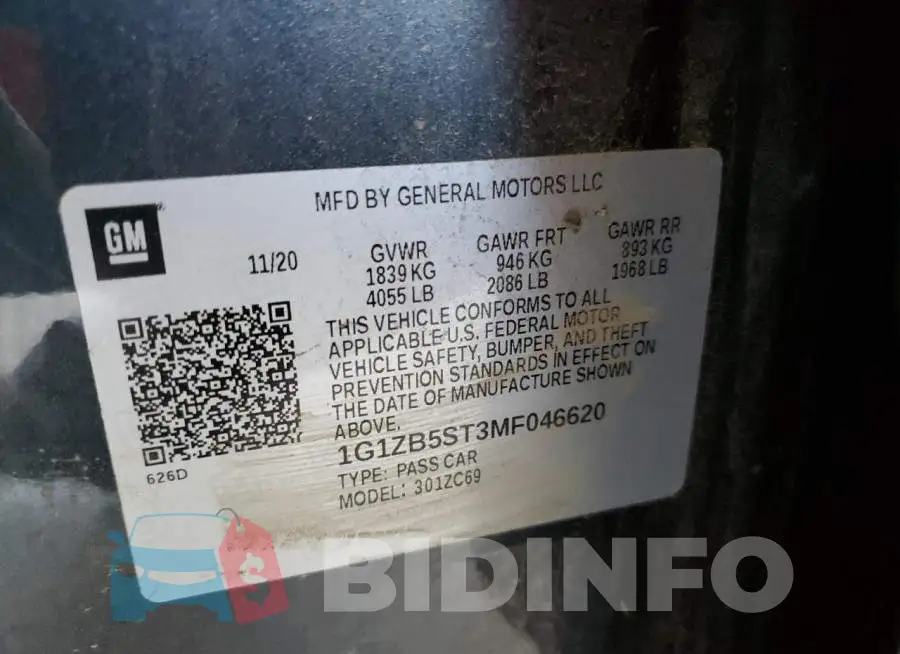1G1ZB5ST3MF046620 Photo# 13