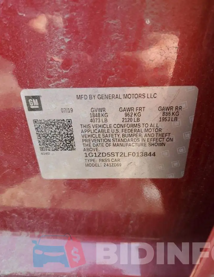 1G1ZD5ST2LF013844 Photo# 12