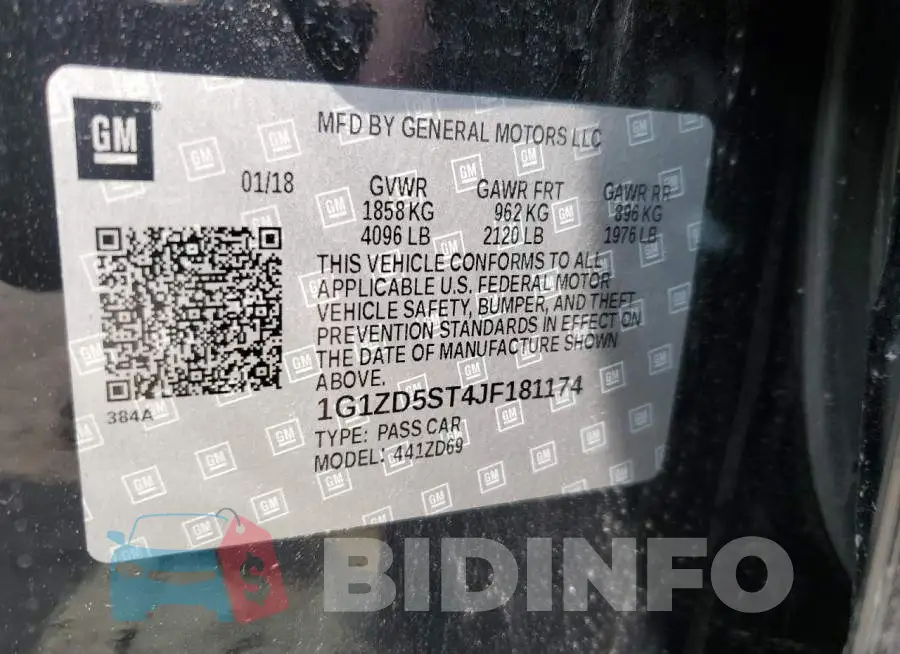 1G1ZD5ST4JF181174 Photo# 12