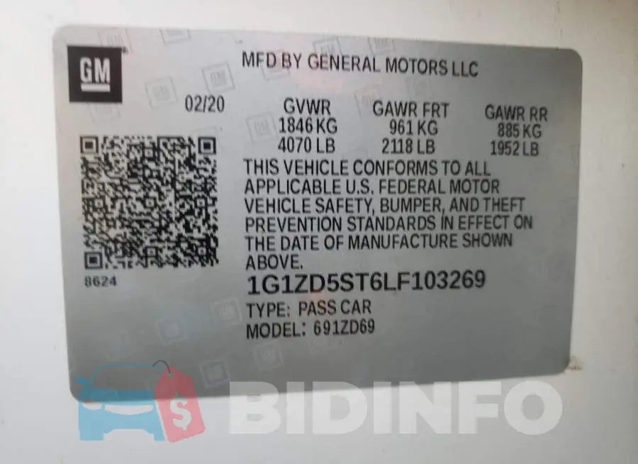 1G1ZD5ST6LF103269 Photo# 12