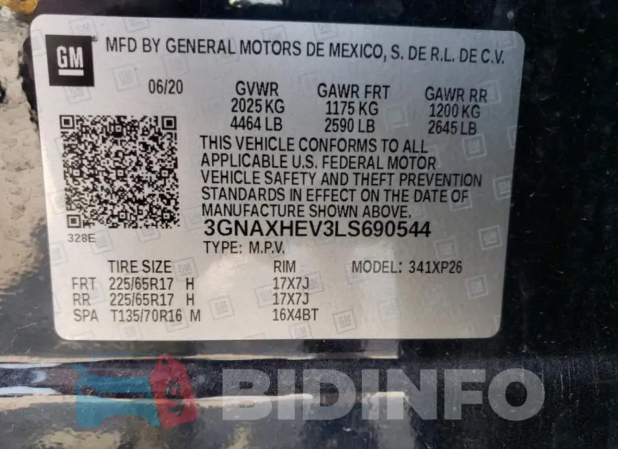3GNAXHEV3LS690544 Photo# 13