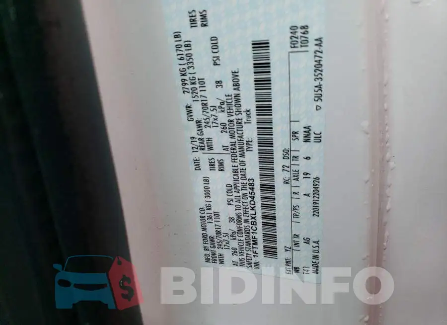 1FTMF1CBXLKD45483 Photo# 12