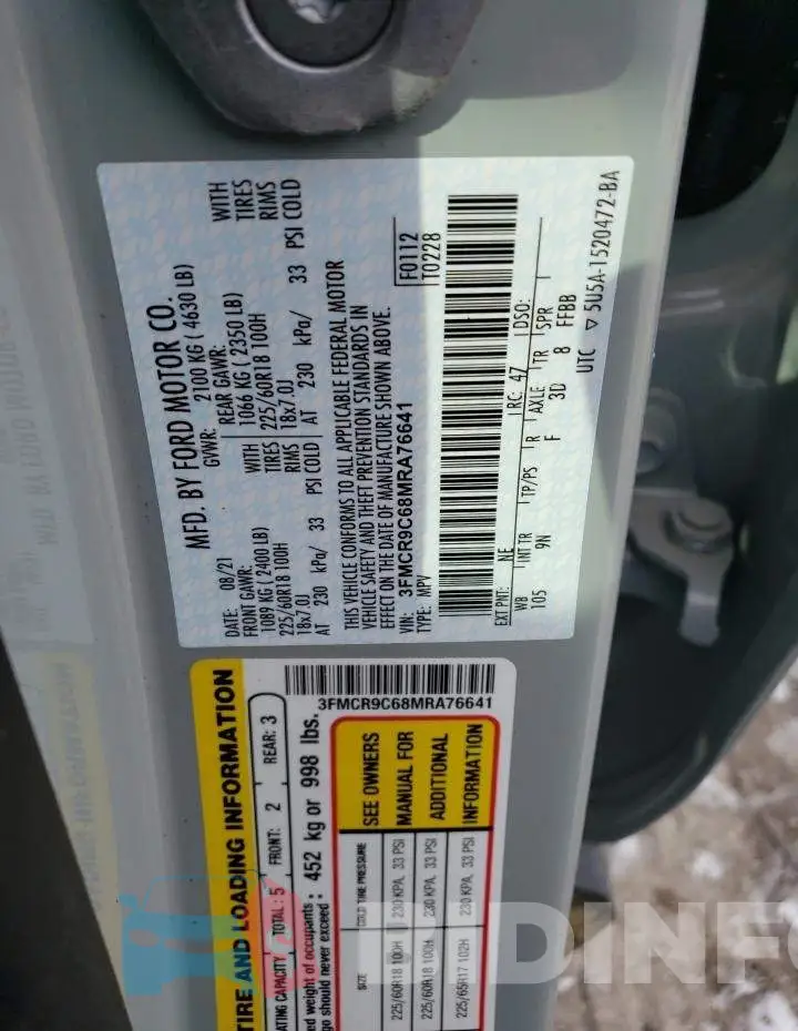 3FMCR9C68MRA76641 Photo# 13