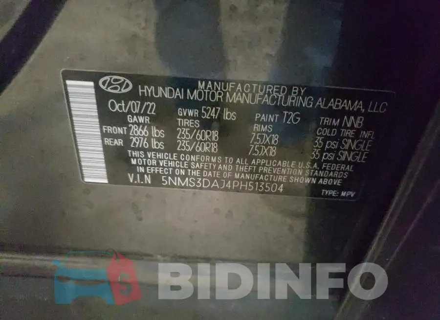 5NMS3DAJ4PH513504 Photo# 13