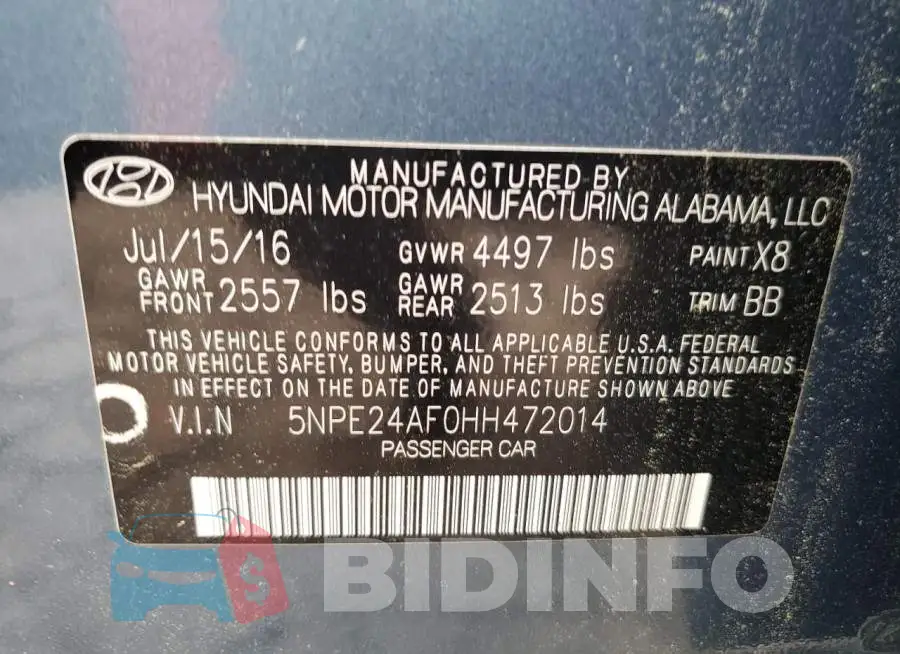 5NPE24AF0HH472014 Photo# 12