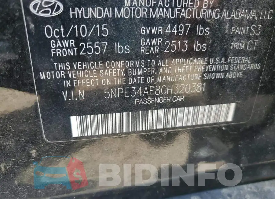 5NPE34AF8GH320381 Photo# 12