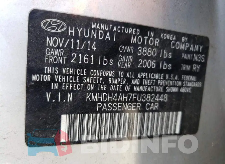 KMHDH4AH7FU382448 Photo# 12